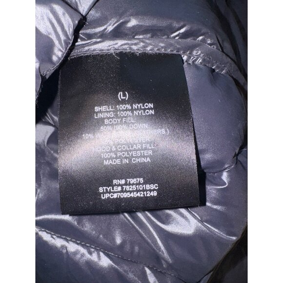 London Fog Goose Down Lightweight Packable Puffer Coat Jacket L Winter Travel - Picture 6 of 10